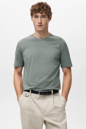 slim T-shirt lichtgroen