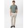 Mango Man slim T-shirt lichtgroen