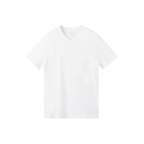 Mango Man Rechtvallend T-shirt wit afbeelding
