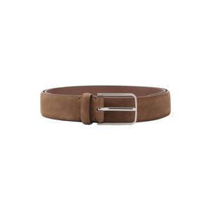 suede riem bruin