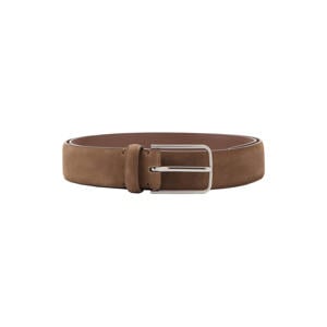 suede riem bruin