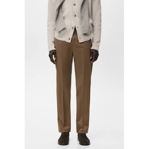 Mango Man regular chino bruin afbeelding