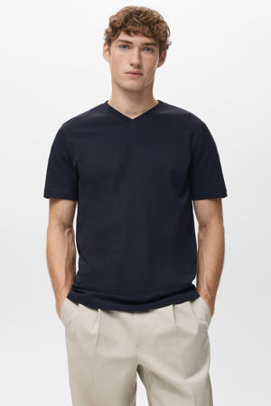 regular T-shirt donkerblauw