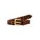 Mango suede riem met panterprint bruin