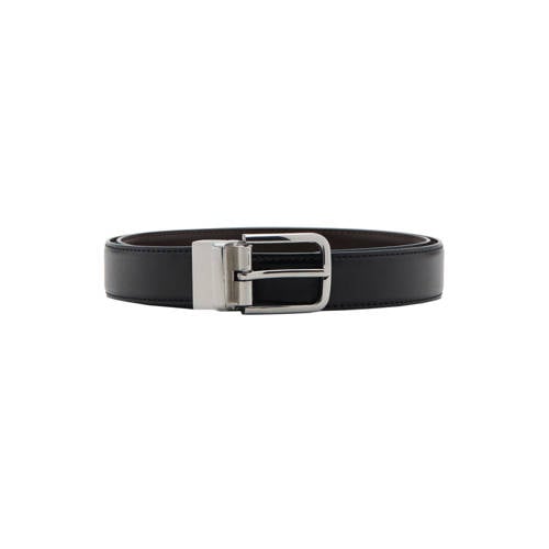 Mango Man leren riem zwart afbeelding