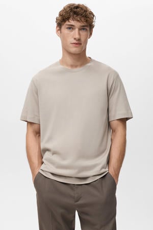 regular T-shirt lichtbruin