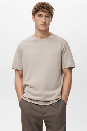 regular T-shirt lichtbruin