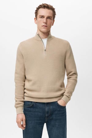 trui gebreid beige