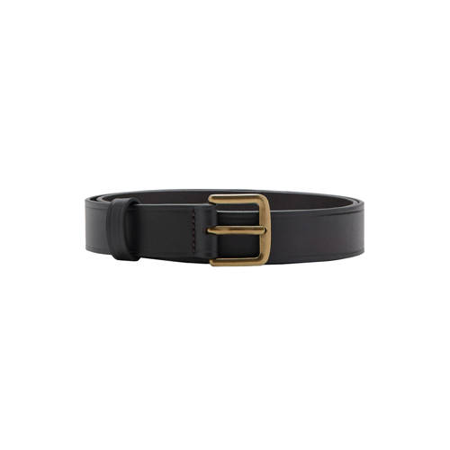 Mango Man leren riem donkerbruin afbeelding