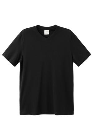 regular T-shirt zwart