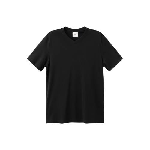 Mango Man Rechtvallend T-shirt zwart afbeelding