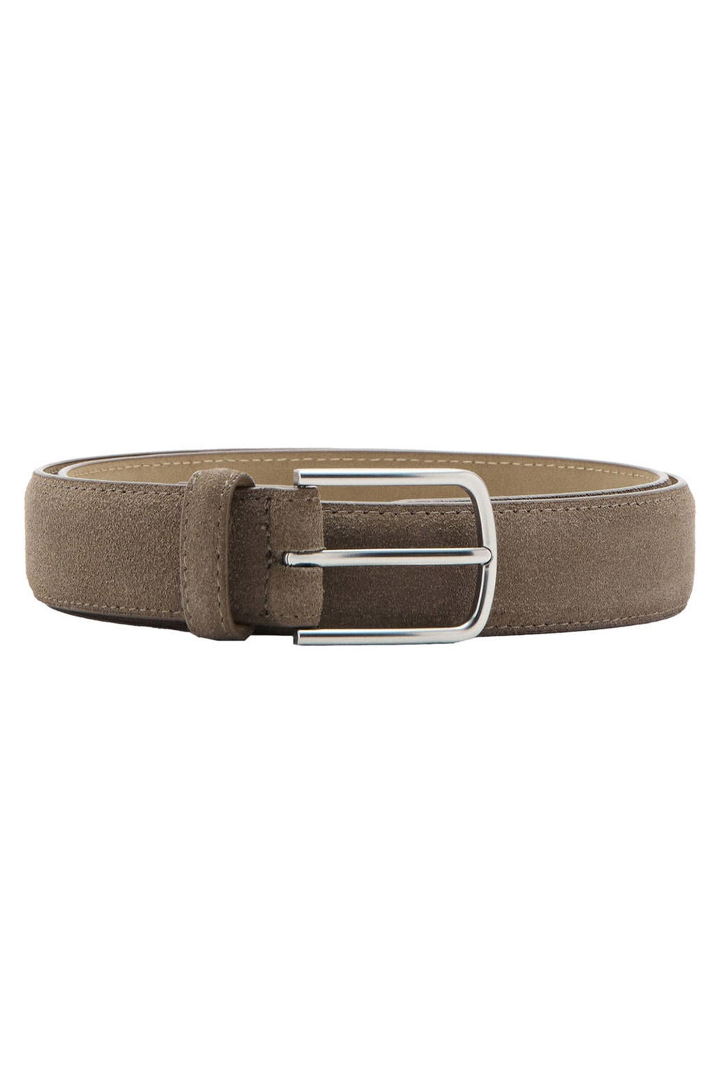 Mango Man suede riem beige