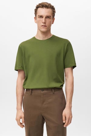 regular T-shirt groen
