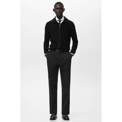 Mango Man vest gebreid zwart afbeelding