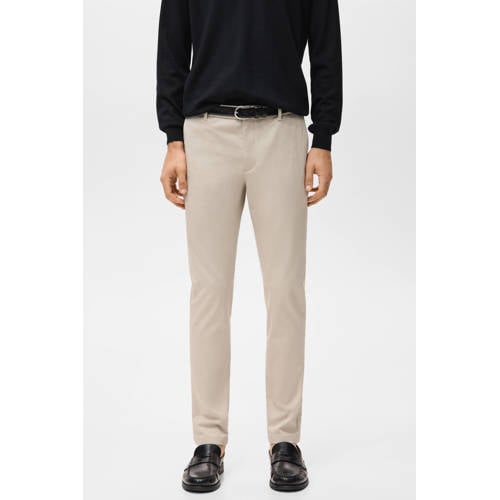 Mango Man slim chino beige afbeelding