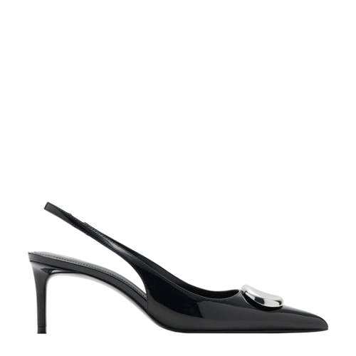 Mango slingback pumps zwart afbeelding