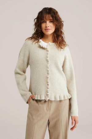 gebreid vest zand
