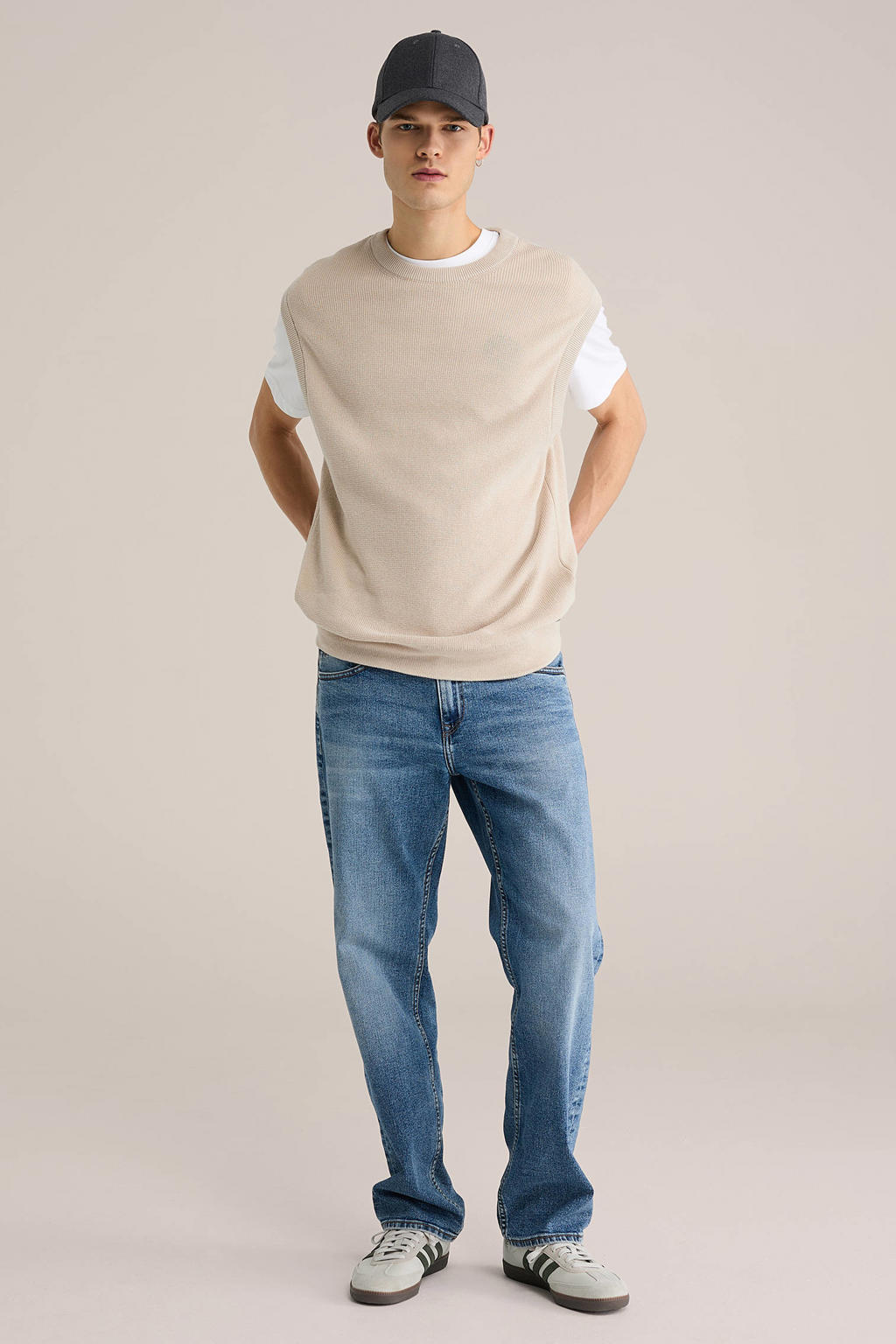 WE Fashion regular fit jeans mid blue