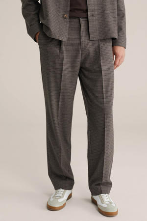 loose geruite chino bruin