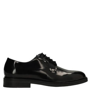 lakleren veterschoenen zwart