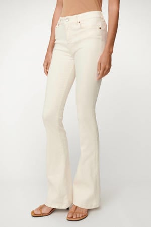 Raval 16 high waist flared jeans ecru