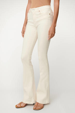 Raval 16 high waist flared jeans ecru