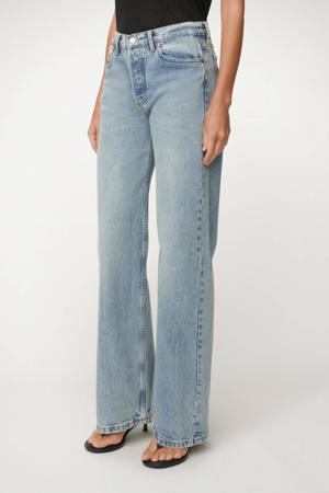 Lindsay Palazzo wide leg jeans medium blue denim