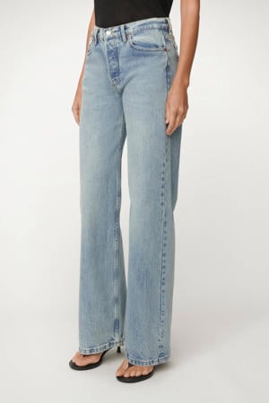 Lindsay Palazzo wide leg jeans medium blue denim