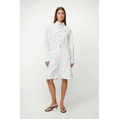 Lois denim regular waist bermuda short wit afbeelding