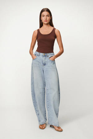 barrel jeans light blue denim