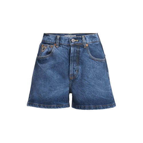 Lois regular waist short dark blue denim afbeelding