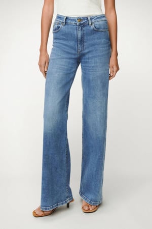 wide leg jeans wide leg jeans medium blue denim