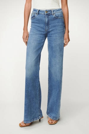 wide leg jeans wide leg jeans medium blue denim