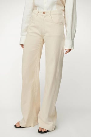 Rosa-R high waist wide leg jeans beige