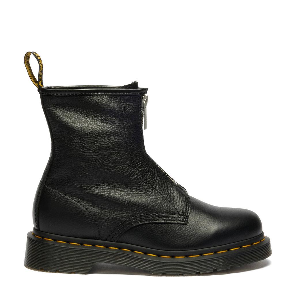 Zwarte dames Dr. Martens 1460 Fz Black Virginia leren enkelboots met ritssluiting