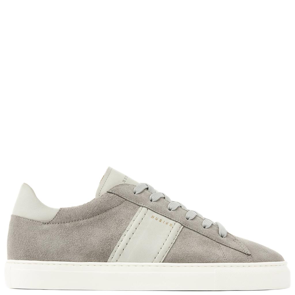Grijze heren Nubikk Jase Morris suède sneakers met veters