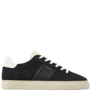 Jase Morris suède sneakers donkerblauw