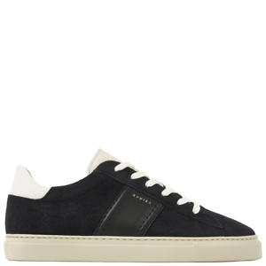 Jase Morris suède sneakers donkerblauw