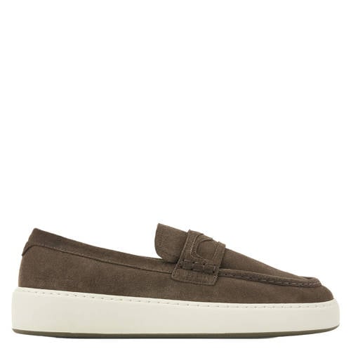 Nubikk suède loafers donkergrijs afbeelding