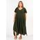 Curviss maxi jurk groen