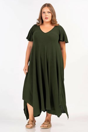 maxi jurk groen