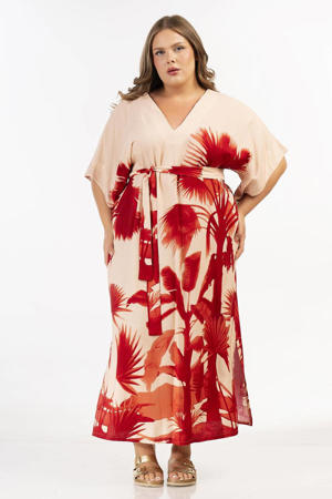maxi jurk rood