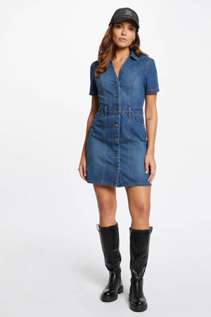 denim blousejurk medium blue