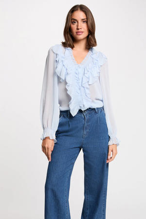 blouse lichtblauw