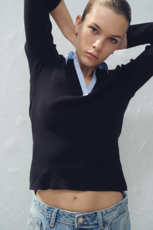 pullover donkerblauw