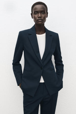 regular blazer donkerblauw