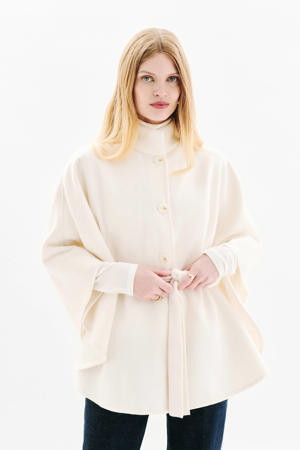 poncho-jas ecru