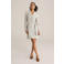 WE Fashion wikkel-/overslagjurk beige