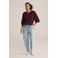 WE Fashion gebreid vest donkerrood