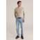 WE Fashion trui gebreid beige